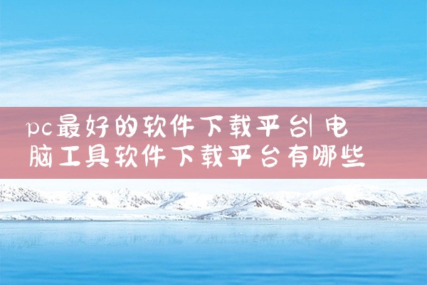 pc最好的软件下载平台