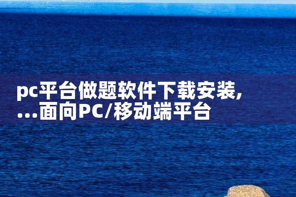 pc平台做题软件下载安装