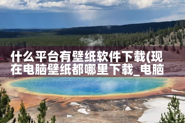什么平台有壁纸软件下载