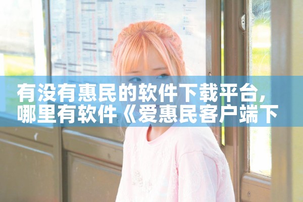 有没有惠民的软件下载平台