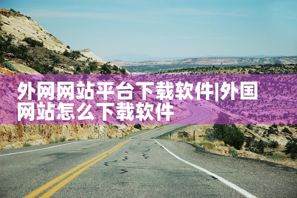 外网网站平台下载软件